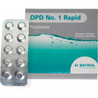 Таблетки DPD №1/Rapid (Pooltester) (10 штук) для PoolTester, для определения свободного хлора "Bayrol"