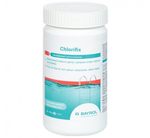Быстрорастворимые гранулы для дезинфекции воды Хлорификс (Chlorifix), 1 кг "Bayrol"