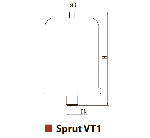 Бак расширительный для систем отопления VT12 "Sprut"