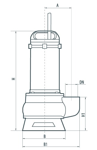 Дренажно-фекальный насос WQD15-15-1,5f "Насосы плюс оборудование"